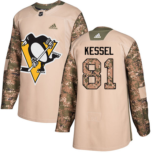 Adidas Penguins #81 Phil Kessel Camo Authentic Veterans Day Stitched NHL Jersey